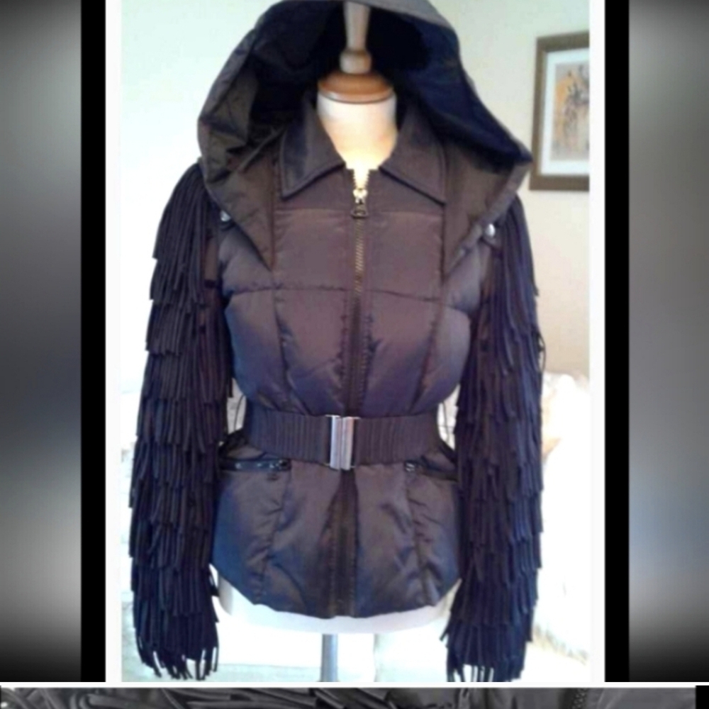 BALMAIN Hooded Fringe Jacket - Picture 8 of 14